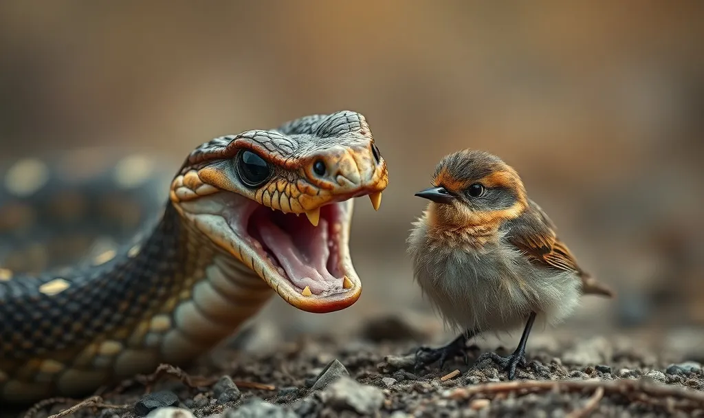 The Snake and the Little Bird